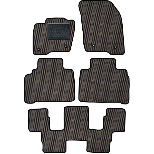 Polymer EVA mats Ford S-Max 7 places from 2015