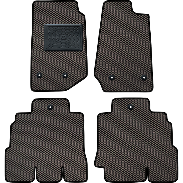 Polymer EVA mats Jeep Wrangler JK 5 doors 2007-2018