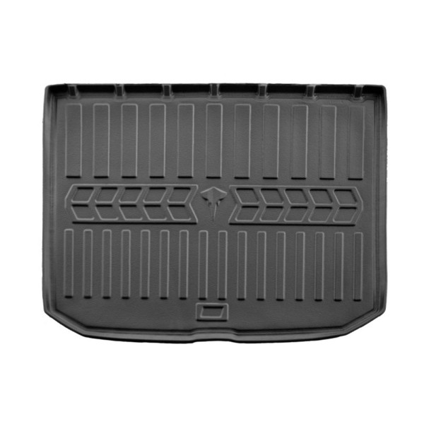 Rubber 3D trunk mat AUDI A3 8V 2012-2020 (Avant/viršutinis kilimėlis), juodas / 6030311 / higher edges