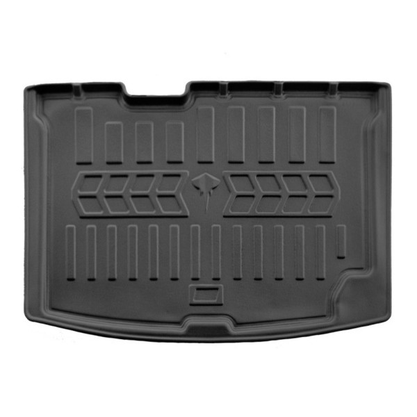 Rubber 3D trunk mat CHEVROLET Bolt EUV from 2022 (apatinis kilimėlis/be SUBo), juodas / 6002131 / higher edges