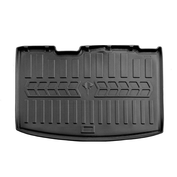 Rubber 3D trunk mat CHEVROLET Bolt EUV from 2022 (apatinis kilimėlis/su SUBu), juodas / 6002121 / higher edges