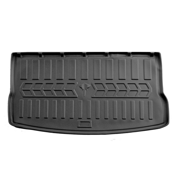 Rubber 3D trunk mat CHEVROLET Bolt EUV from 2022 (viršutinis kilimėlis ), juodas / 6002111 / higher edges