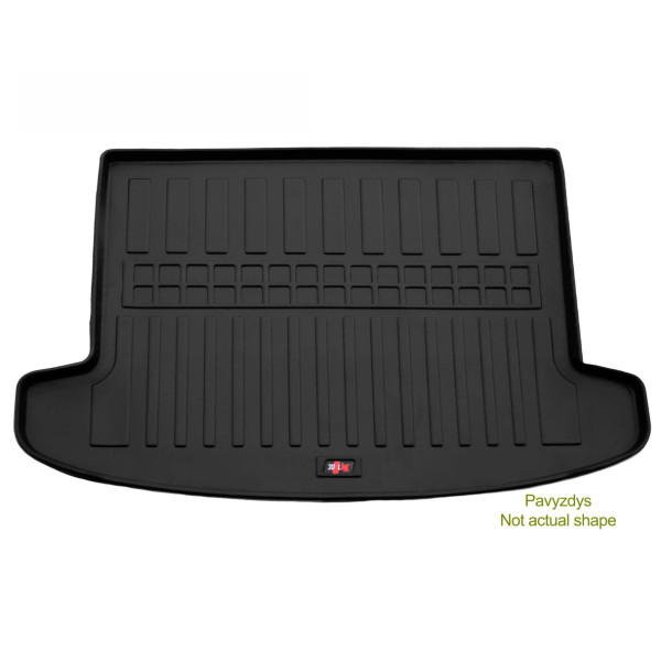 Rubber 3D trunk mat HYUNDAI i30 PD from 2016 (hatchback/ lower trunk) / 6009291 / higher edges