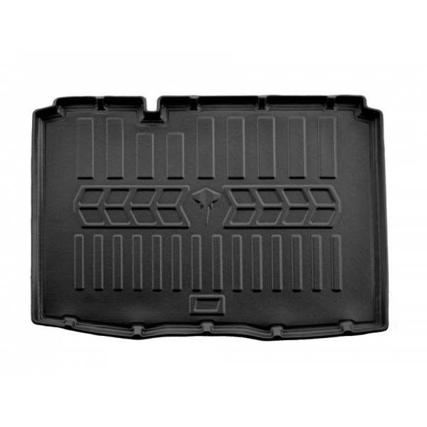 Rubber 3D trunk mat DACIA Sandero Stepway III from 2020 (prestige/lower trunk) / 6018371 / higher edges