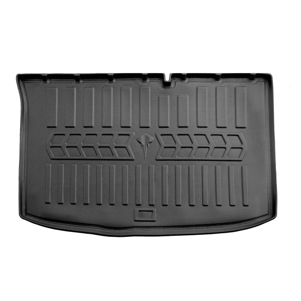 Rubber 3D trunk mat HYUNDAI i20 PB 2008-2014 , juodas / 6009331 / higher edges