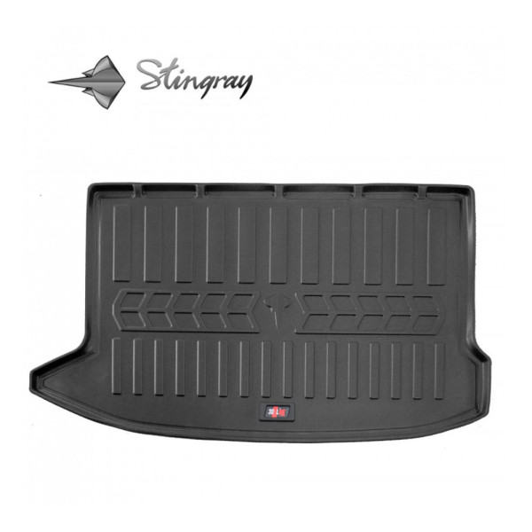 Rubber 3D trunk mat HYUNDAI Kona from 2017 (benzinu varomas) / 6009081 / higher edges