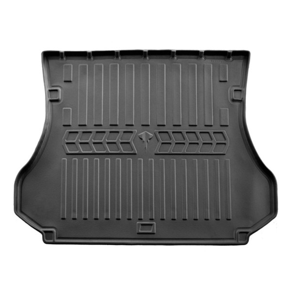 Rubber 3D trunk mat HYUNDAI Santa Fe I SM 2001-2006 , juodas / 6009381 / higher edges