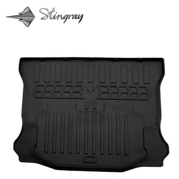 Rubber 3D trunk mat JEEP Wrangler JK 5 2007-2018 (5 doors) / 6046031 / higher edges