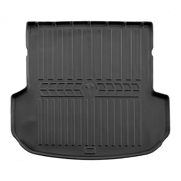 Rubber 3D trunk mat KIA Sorento III UM 2014-2020 (5 places), juodas / 6010181 / higher edges