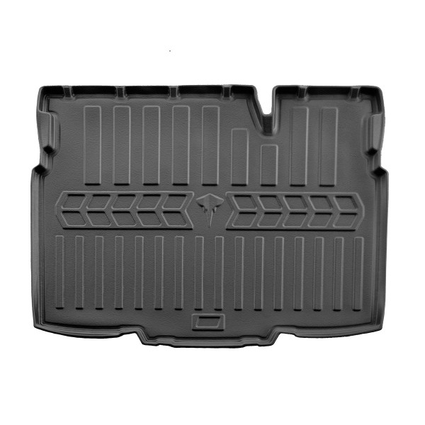 Rubber 3D trunk mat OPEL Crossland X from 2017 (apatinis kilimėlis), juodas / 6015281 / higher edges