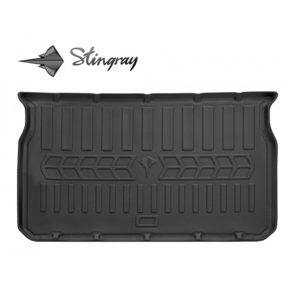 Rubber 3D trunk mat PEUGEOT 208 2012-2019 (hatchback) / 6016091 / higher edges