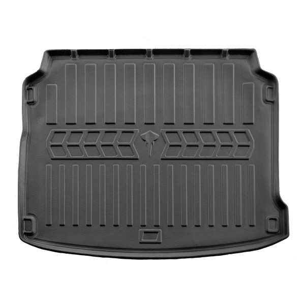 Rubber 3D trunk mat PEUGEOT 308 II T9 2013-2021 (chečbekas), juodas / 6016241 / higher edges