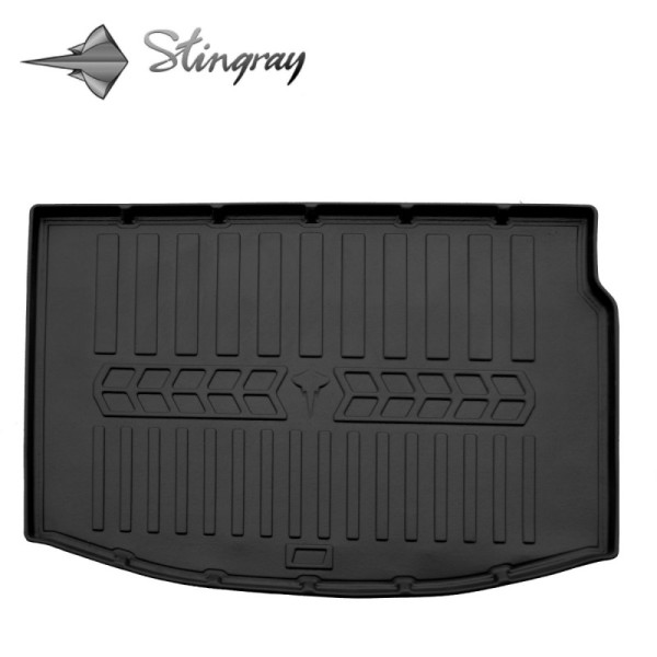 Rubber 3D trunk mat RENAULT Megane III 2008-2015 (hatchback) / 6018161 / higher edges