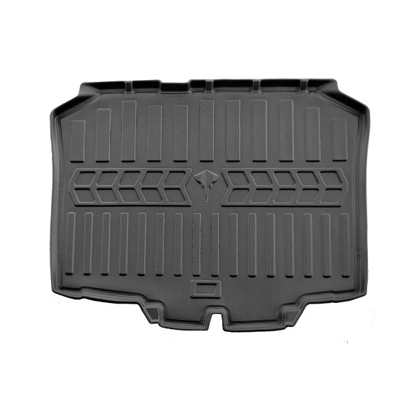 Rubber 3D trunk mat SEAT Ibiza IV 6J 2008-2017 (chečbekas), juodas / 6048071 / higher edges