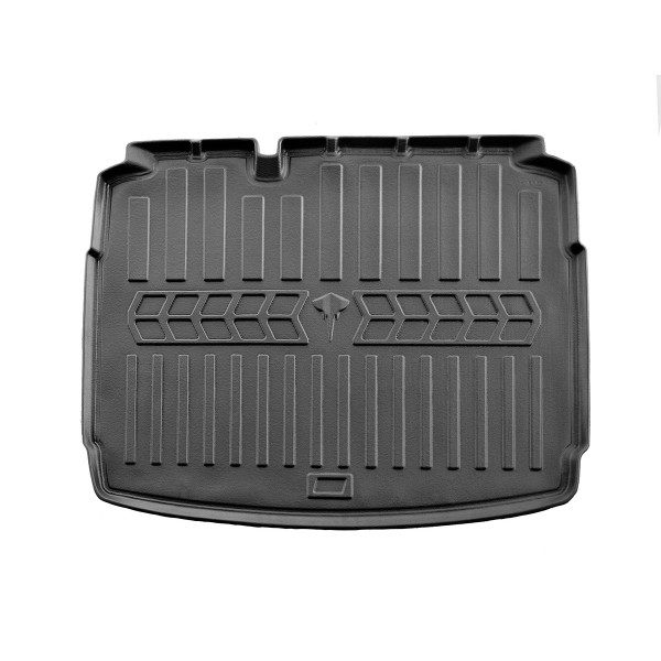 Rubber 3D trunk mat SEAT Leon II 1P 2005-2012 (chečbekas), juodas / 6048061 / higher edges