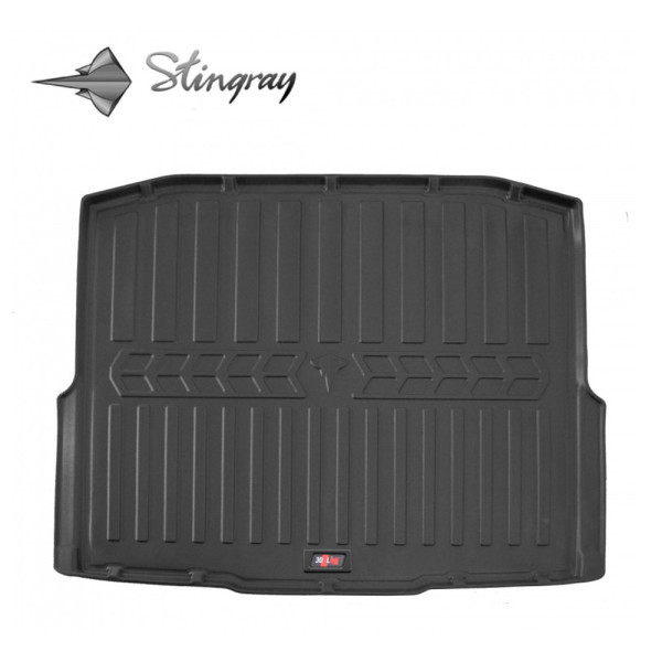 Rubber 3D trunk mat SKODA Octavia III A7 2013-2020 (universal, without niches) / 6020081 / higher edges