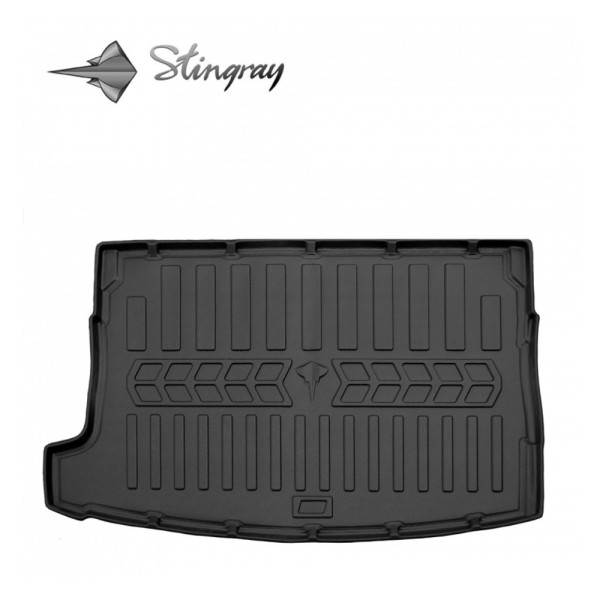 Rubber 3D trunk mat VOLKSWAGEN e-Golf 2014-2020 (hatchback) / 6024421 / higher edges