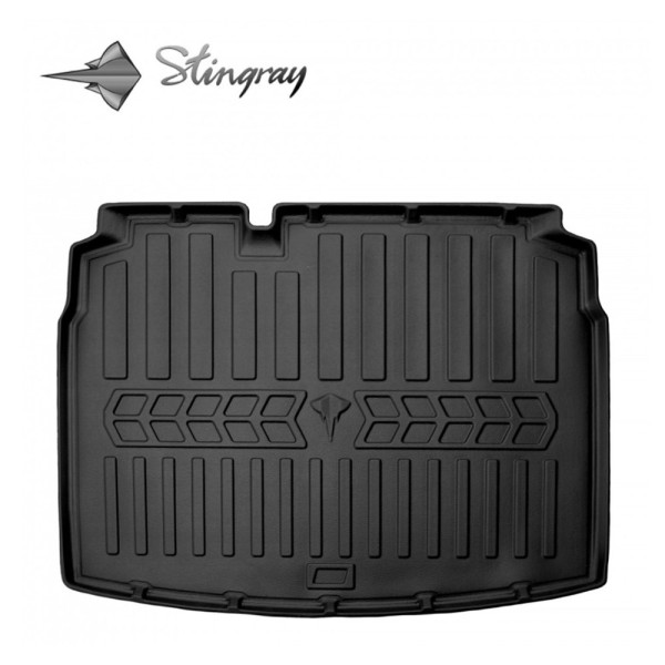 Rubber 3D trunk mat VOLKSWAGEN Golf VI 2008-2012 (hatchback, lower boot) / 6024411 / higher edges