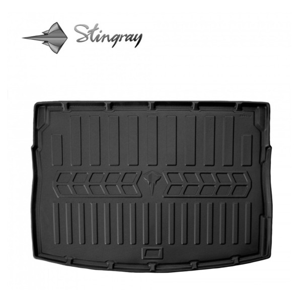 Rubber 3D trunk mat VOLKSWAGEN Golf VII 2012-2020 (hatchback) / 6024431 / higher edges