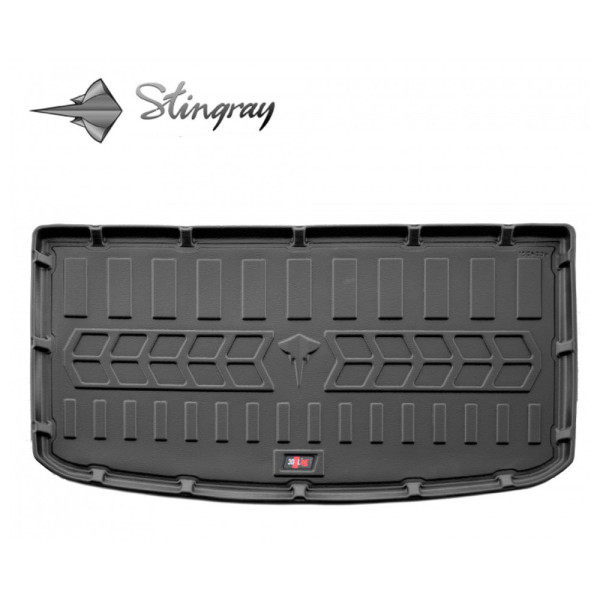 Rubber 3D trunk mat VOLKSWAGEN ID.6 from 2021 (7 seats used) / 6024231 / higher edges