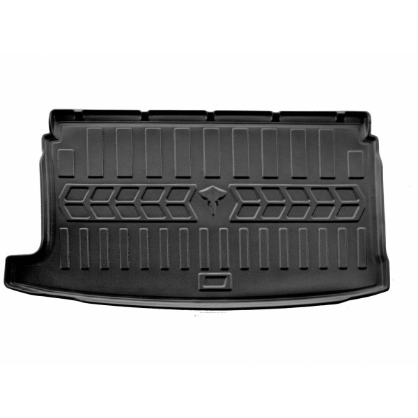 Rubber 3D trunk mat VOLKSWAGEN Polo V 2009-2017 (hatchback/upper trunk) / 6024451 / higher edges