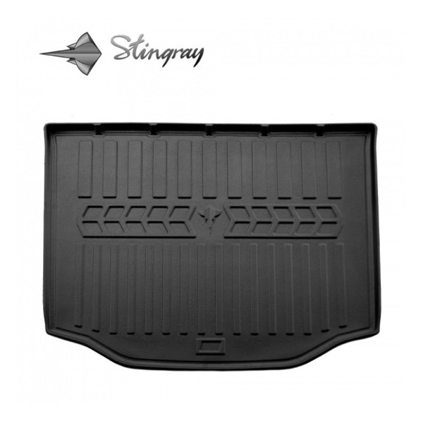 Rubber trunk mat TOYOTA RAV 4 XA40 2013-2018 (full size spare wheel)