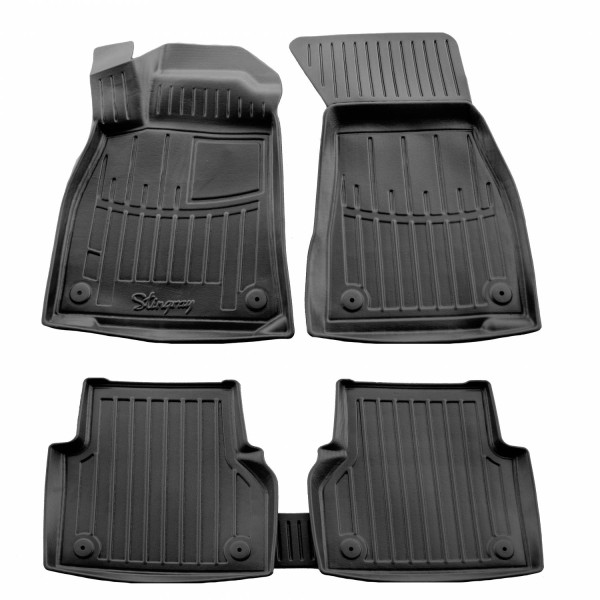 Rubber 3D mats AUDI A6 C8 from 2018 5 pc. / black / 5030175 / higher edges