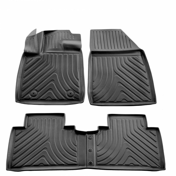 Rubber 3D mats BYD Atto 3 from 2021 4 pc. / black / 5068024 / higher edges