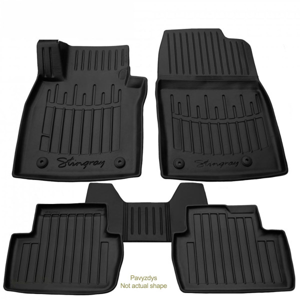 Rubber 3D mats CITROEN C3 III 2016-2024