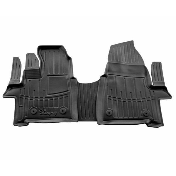 Rubber 3D mats FORD Tourneo Custom from 2012 3 pc. / black / 5007215 / higher edges