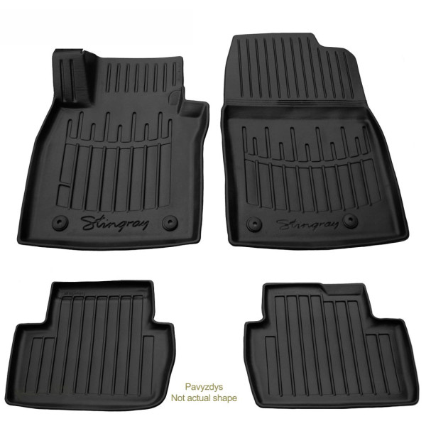 Rubber 3D mats HONDA Civic 4D (sedan) 2006-2011, 4 pc. / black / 5008134 / higher edges