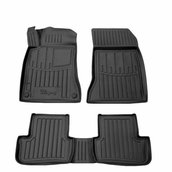 Rubber 3D mats MERCEDES BENZ W176 A 2012-2018, 5 pc. / black / 5012255 / higher edges