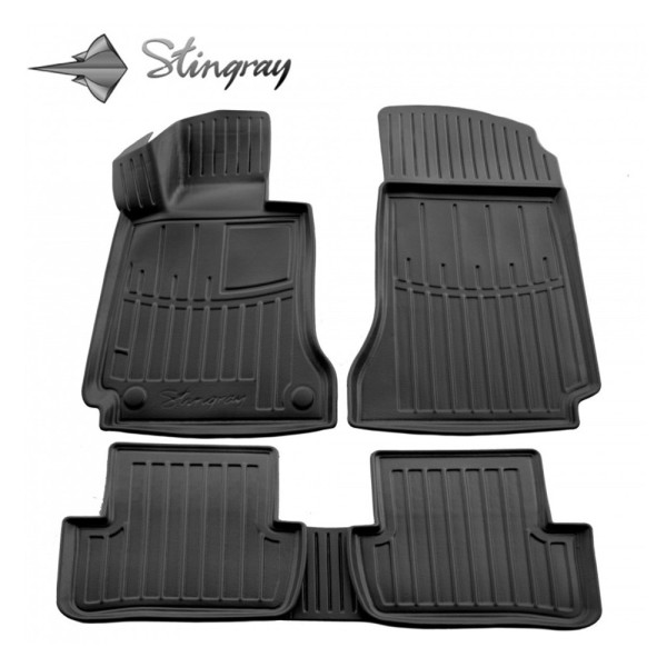 Rubber 3D mats MERCEDES-BENZ W204 C 2007-2015