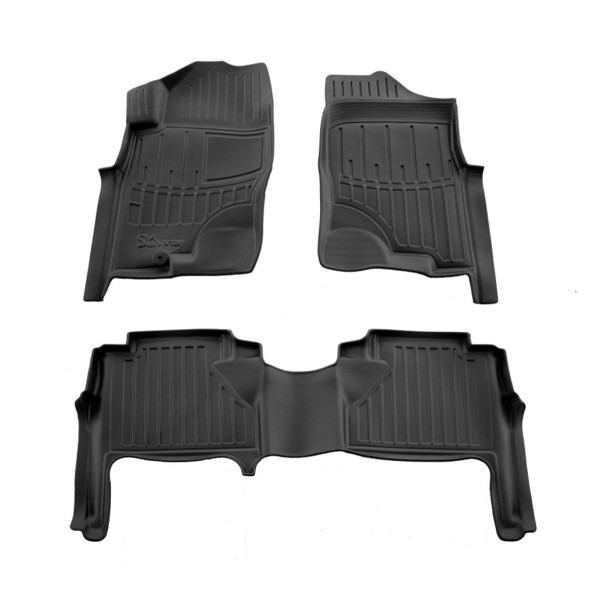 Rubber 3D mats NISSAN Navara (D40) 2005-2010