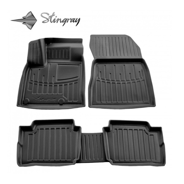 Rubber 3D mats NISSAN QASHQAI J12 e-power from 2021 5 pc. / black / 5014165 / higher edges