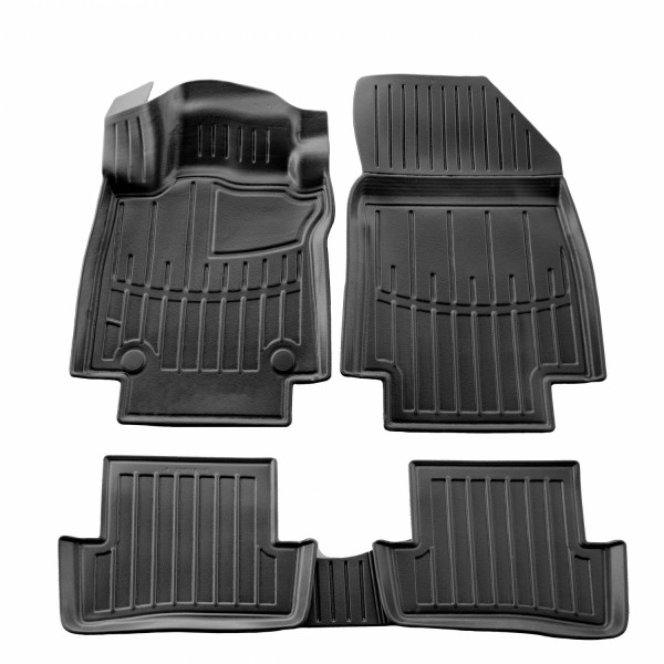 Rubber 3D mats RENAULT Clio IV 2012-2019, 5 pc. / black / 5018375 / higher edges