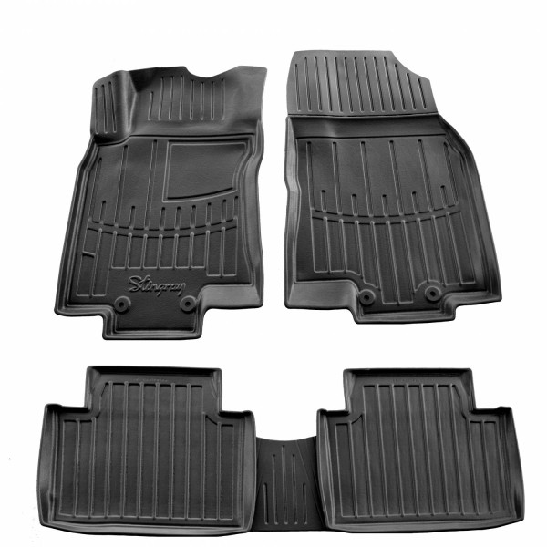 Rubber 3D mats RENAULT Koleos II from 2016 5 pc. / black / 5018415 / higher edges