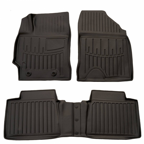 Rubber 3D mats TOYOTA Corolla E160 2012-2018, 4 pc. / black / 5022414 / higher edges