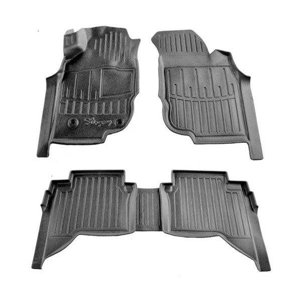 Rubber 3D mats TOYOTA Hilux VII (Crew Cab) 2004-2015