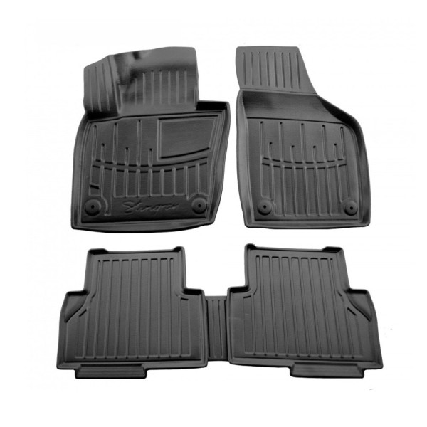 Rubber 3D mats VOLKSWAGEN Sharan II 2010-2022, 5 pc. / black / 5024365 / higher edges