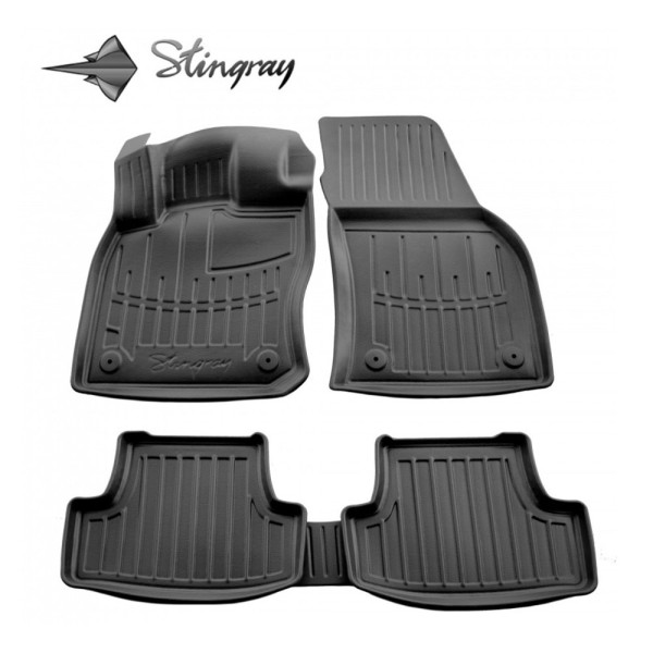 Rubber 3D mats VOLKSWAGEN T-Roc from 2017 5 pc. / black / 5024335 / higher edges