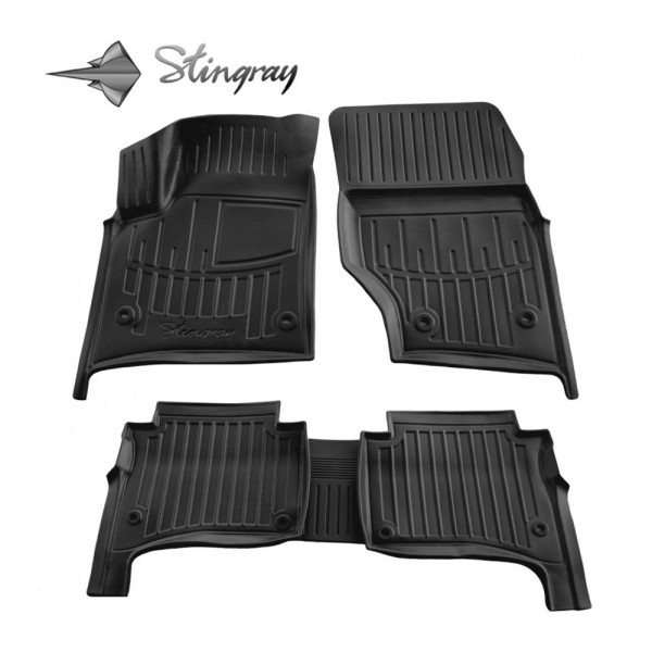 Rubber 3D mats VOLKSWAGEN Touareg I 7L 2002-2010