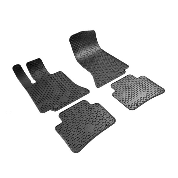 Rubber mats Mercedes (W206) C-Class (from 2021) / also Hybrid, 4 pcs/ 222924 / black