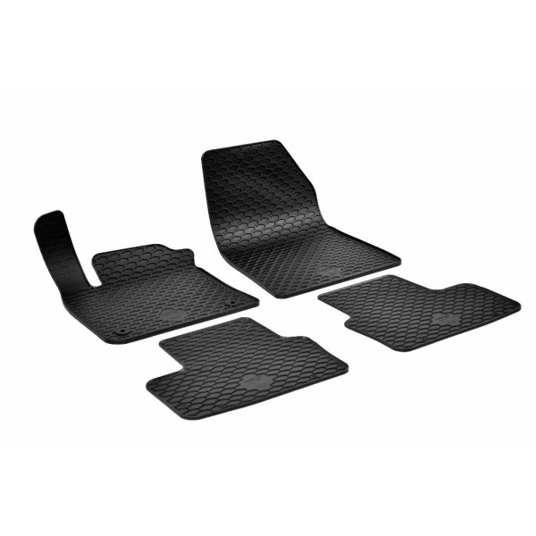 Rubber mats Renault CAPTUR E-TECH Hybrid (from 2020), 4 pcs/ 222455 / black