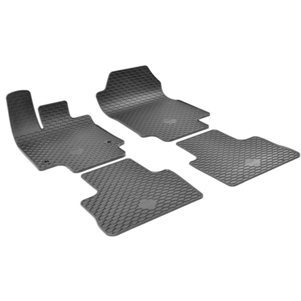 Rubber mats TOYOTA RAV-4 from 2019/also hybrid 4 pcs / P222074 / black