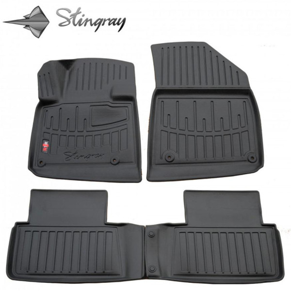 Rubber 3D mats CITROEN C5 2008-2017, 4 pcs / black / 5003024 / higher edges