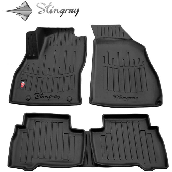 Rubber 3D mats CITROEN Nemo 2008-2017, 5 pcs / black / 5006035 / higher edges