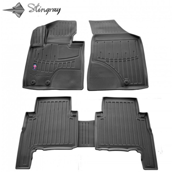 Rubber 3D mats KIA Sorento II XM 2009-2012, 5 pc. / black / 5010065 / higher edges