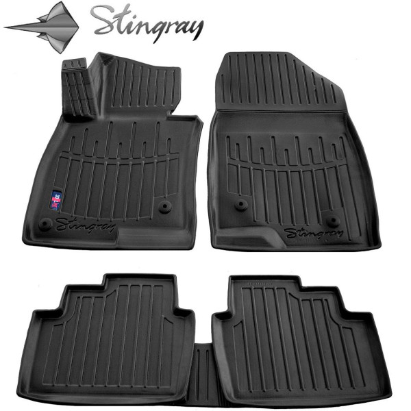 Rubber 3D mats MAZDA 3 BM 2013-2018, 5 pcs / black / 5011065 / higher edges