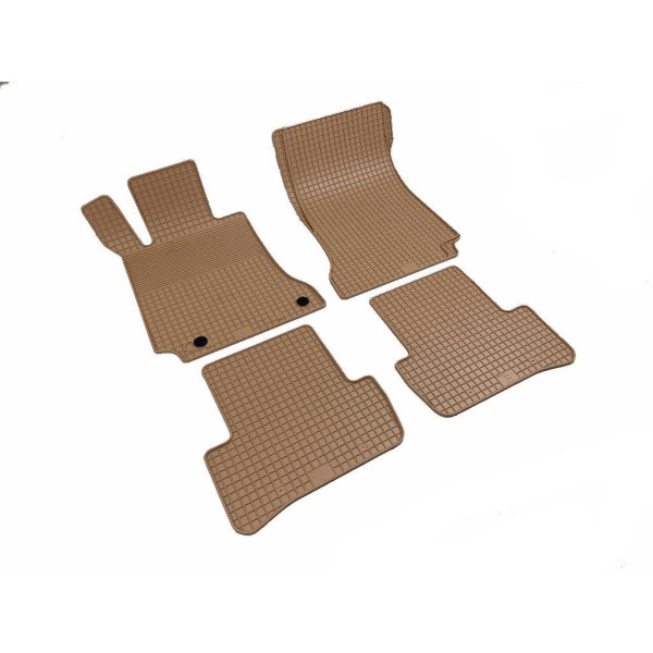 Rubber mats MB W205 C-Class from 2014 4 pcs / 213026NB / beige